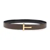 Tom Ford Reversible Belt With Logo Plaque