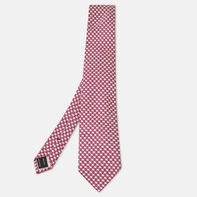 Pre-owned Tom Ford Dark Pink Dot Pattern Silk Tie