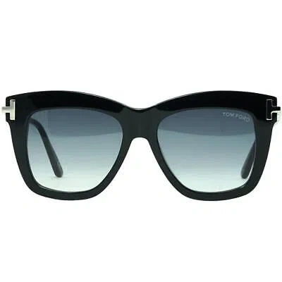 Pre-owned Tom Ford Dasha Ft0822 01b Black Sunglasses