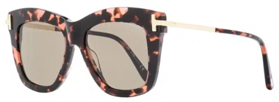 Tom Ford Dasha Tortoiseshell Sunglasses In Brown