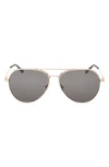 Tom Ford Dashel 62mm Oversize Pilot Sunglasses In Gray