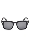 Tom Ford Dax Sunglasses In Black Eco/t Logo/black
