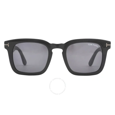 Tom Ford Dax Smoke Square Men's Sunglasses Ft0751-n 01a 50 In Black