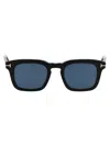 Tom Ford Fr0751 01a Sunglasses In 01v Nero Lucido / Blu