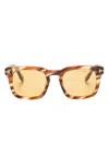 Tom Ford Dax Sunglasses In Brown