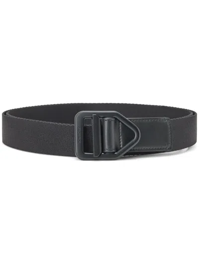 Tom Ford Debossed-logo Buckle Belt In Black