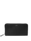 Tom Ford Unique Finish Textured Leather Wallet In Black