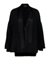 Tom Ford Bow Tie Neck Blouse Long Sleeves In Black