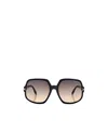 Tom Ford Delphine Oversize Sunglasses In Nude