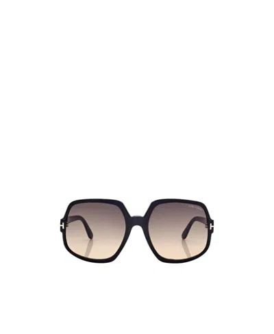 Tom Ford Delphine Oversize Sunglasses In Nude