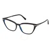 Tom Ford Demo Cat Eye Ladies Eyeglasses Ft5825-b 001 55 In Black / Blue