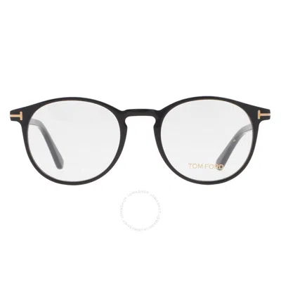 Tom Ford Demo Oval Men's Eyeglasses Ft5294 001 50 In Black