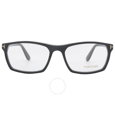 Tom Ford Demo Rectangular Men's Eyeglasses Ft5295 002 56 In Black