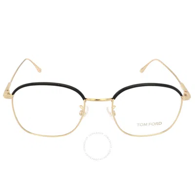 Tom Ford Demo Round Unisex Eyeglasses Ftf5564k 032 51 In Gold