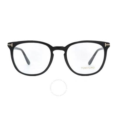 Tom Ford Demo Square Men's Eyeglasses Ft5506 001 52 In Black