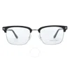 Tom Ford Demo Square Unisex Eyeglasses Ft5504 005 52 In N/a