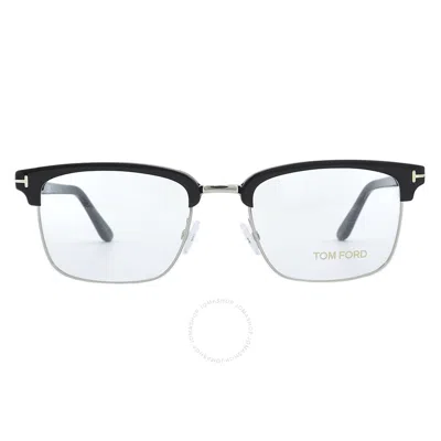 Tom Ford Demo Square Unisex Eyeglasses Ft5504 005 52 In Black