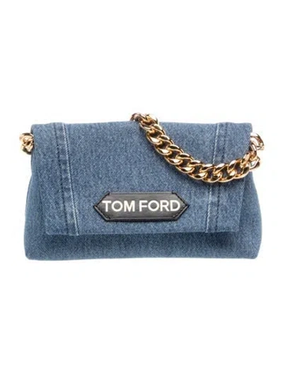 Pre-owned Tom Ford Denim Clutch In Blue