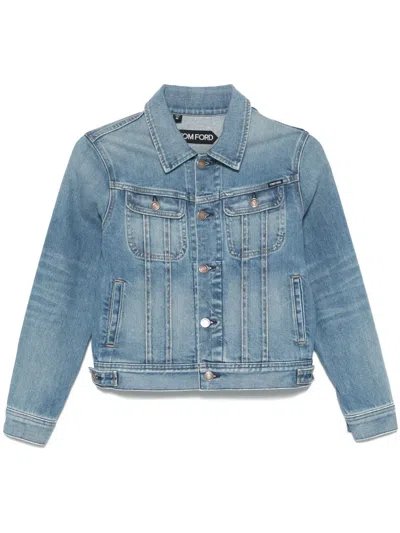 Tom Ford Denim Jacket In Blue