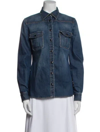 Pre-owned Tom Ford Denim Jacket In Blue