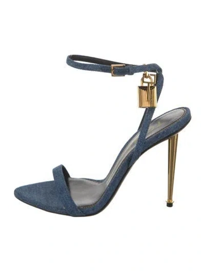 Pre-owned Tom Ford Denim Sandals In Blue