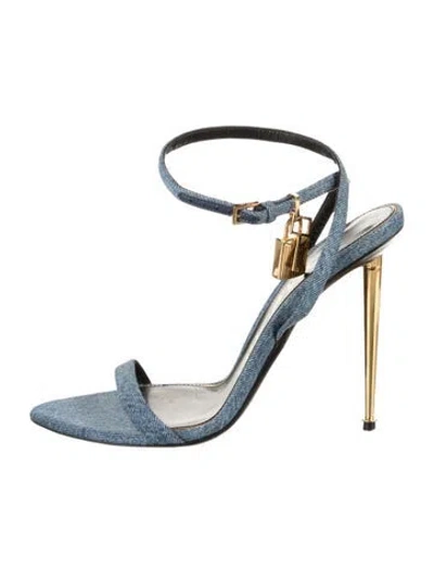 Pre-owned Tom Ford Denim Sandals In Blue