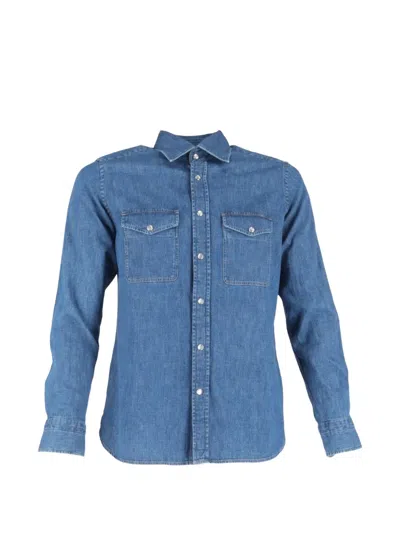 Pre-owned Tom Ford Denim Shirt In Blue