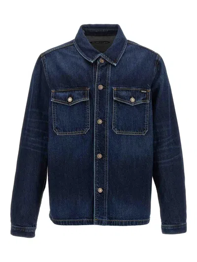 Tom Ford Denim Shirt In Blue