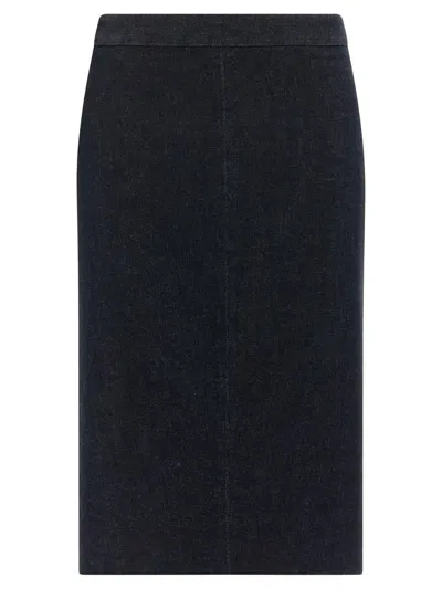 Tom Ford Denim Skirt Skirts Blue In Black