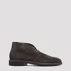 Tom Ford Desert Brown Suede Calf Leather Boots In Coffee