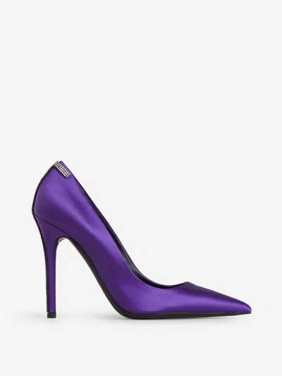Tom Ford Detail Crystals Iconic Shoes In Purple