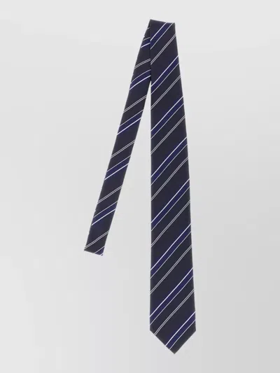 Tom Ford Diagonal Stripe Tie Adjustable Length Formal In Blue