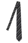 Tom Ford Mens Tie Diagonal Stripe Pattern Design In Black
