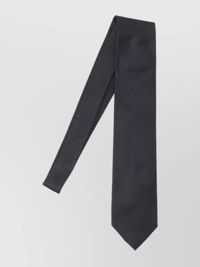 Tom Ford Diagonal Texture Ties With Slim Design In Gray