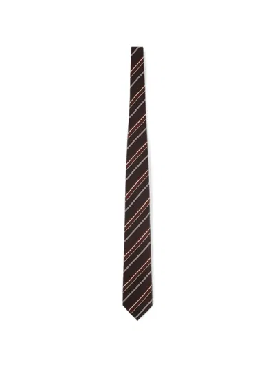 Tom Ford Diagonal-stripe Silk Tie In Blue