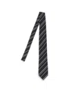 Tom Ford Mens Tie Diagonal Stripe Pattern Design In Black