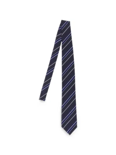 Tom Ford Diagonal Stripe Tie Adjustable Length Formal In Blue
