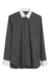 Tom Ford Diamond Print Classic Fit Button-up Shirt In Animal Print