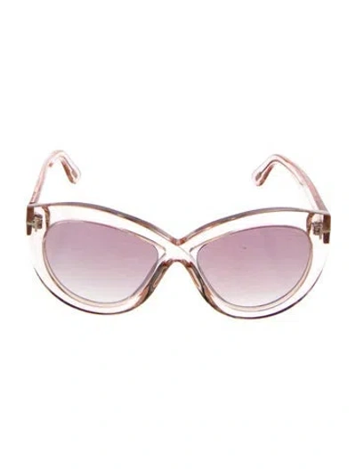 Pre-owned Tom Ford Diane 02 Oversize Sunglasses