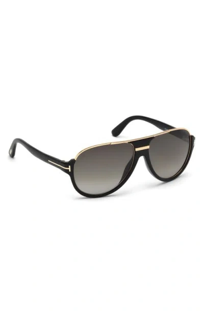 Tom Ford Man Sunglasses Black Size - Acetate In Black
