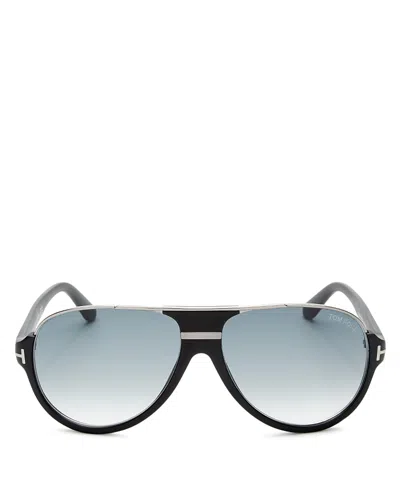 Tom Ford Mens Black Matte Dimitry Aviator Sunglasses