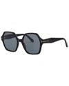 Tom Ford Dnu  Women's Romy 56mm Sunglasses In Black