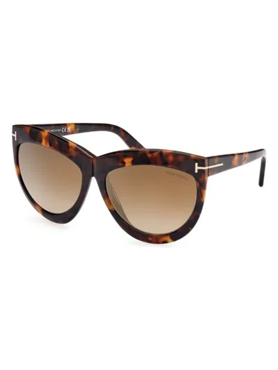 Tom Ford Doris Ft1112 53g Sunglasses In Havana