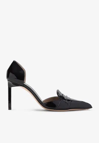 TOM FORD D'ORSAY 85 LEATHER PUMPS