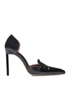 Tom Ford Glossy Pointed Toe Patent Leather Pumps In Black