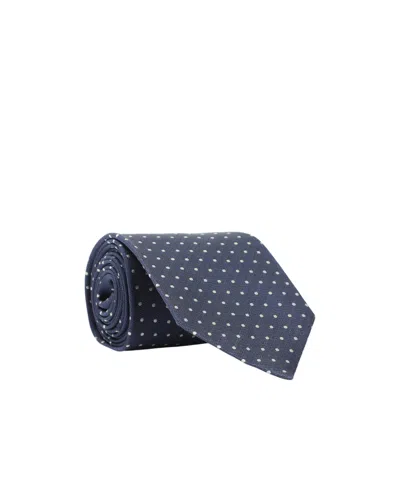 Tom Ford Dot Printed Tie In Blue
