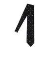 Tom Ford Slim Pointed Polka Dot Ties In Black