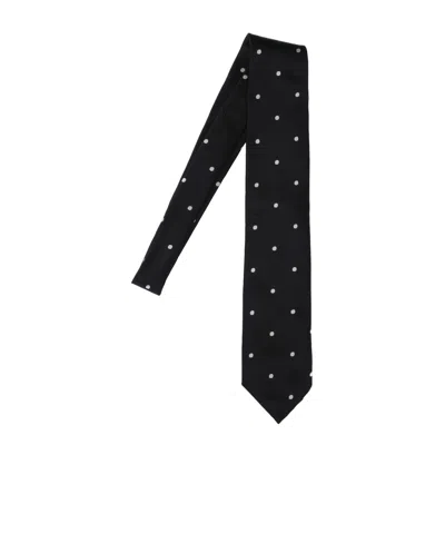 Tom Ford Dot Tie In Black