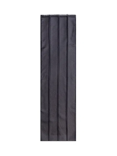 Tom Ford Dots Scarf 165x24 In Black-white