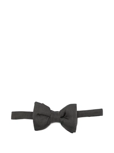 Tom Ford Pre-tied Silk-grosgrain Bow Tie In Black